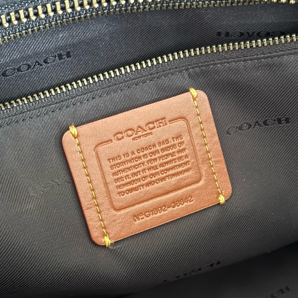 Coach Dreamer 36 in Metallic Colorblock Pebbled Leather - Picture 9 of 16